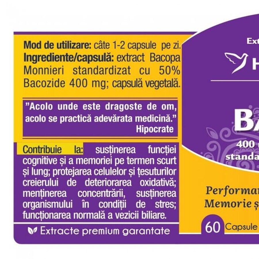 Bacopa x 60cps Herbagetica