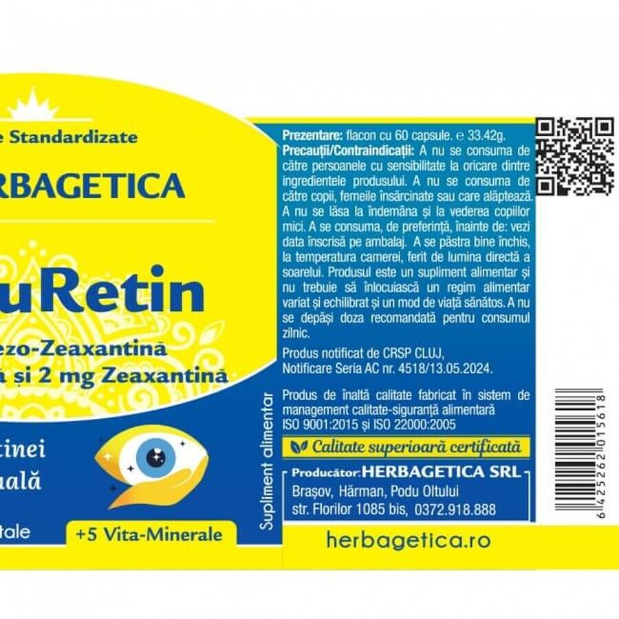 Macuretin x 60cps, Herbagetica