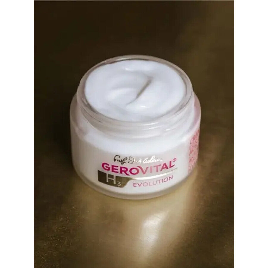 Crema Antirughe Concentrata con 3% Acido Ialuronico, Gerovital H3 Evolution, 50 ml, Farmec