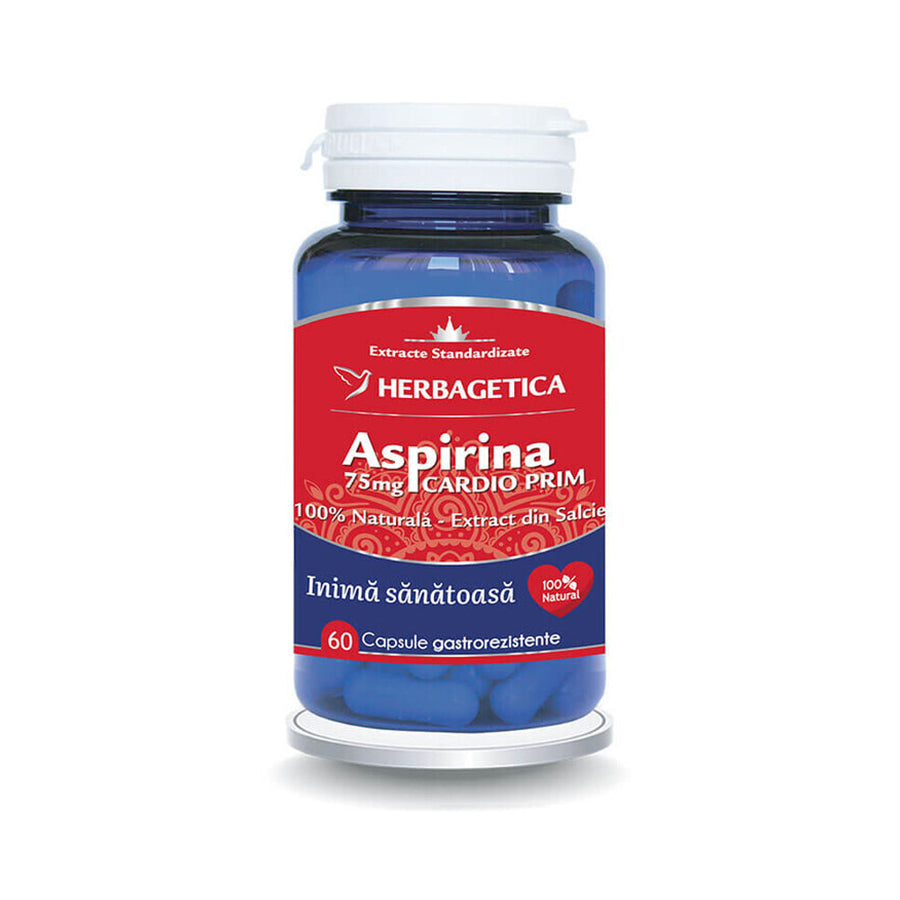 Aspirina naturale Cardio Prim, 60 capsule Herbagetica