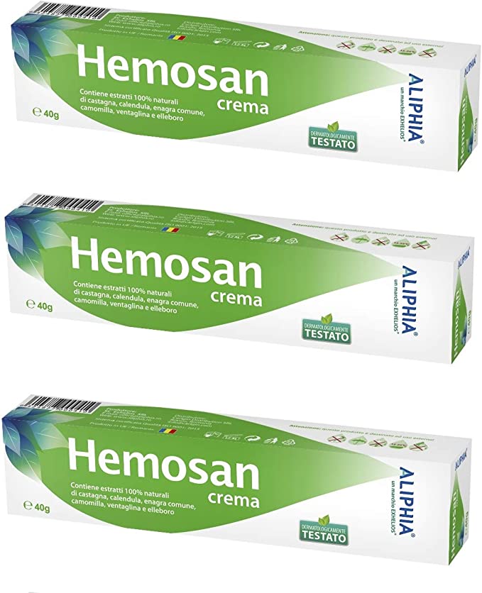 Crema Hemosan 40g, Aliphia per la cura delle emorroidi