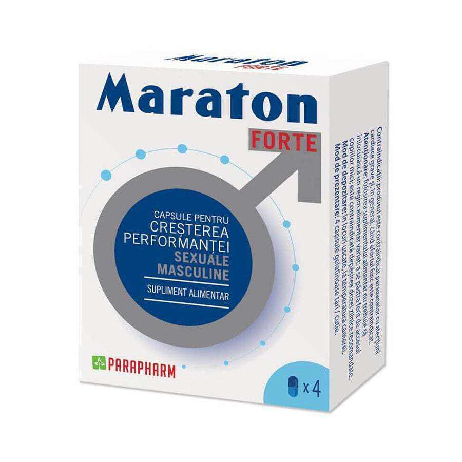 Maraton Forte, confezione da 4 o 20 capsule, Erezione e durata, Parapharm