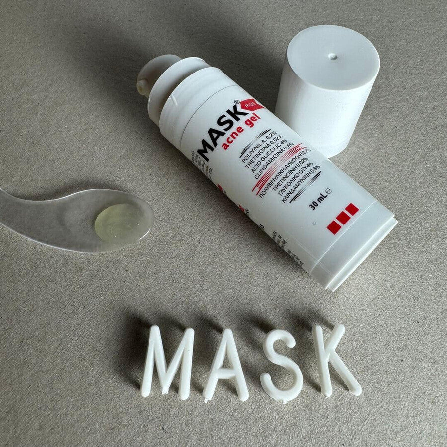 Mask Plus Acne Gel, 30 ml, Solartium - Trattamento efficace e diretto sulla tua pelle