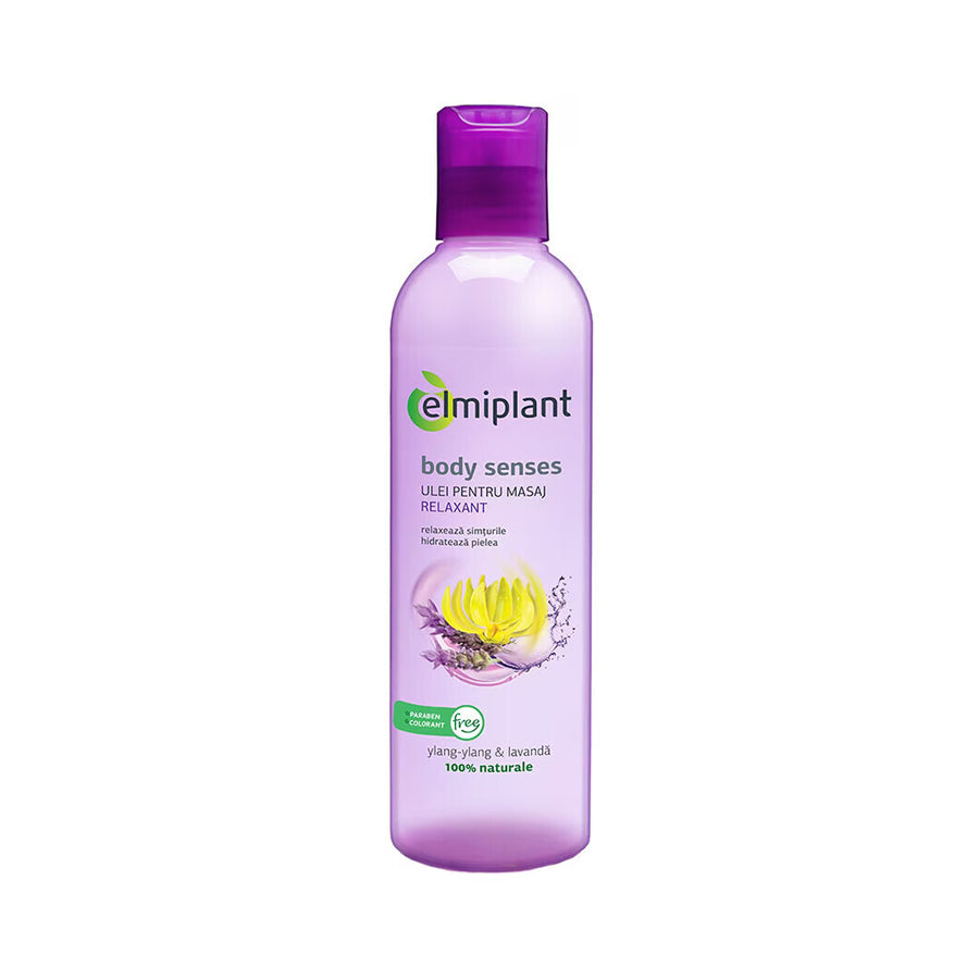 Olio da massaggio rilassante alla lavanda Body Senses, 250 ml, Elmiplant