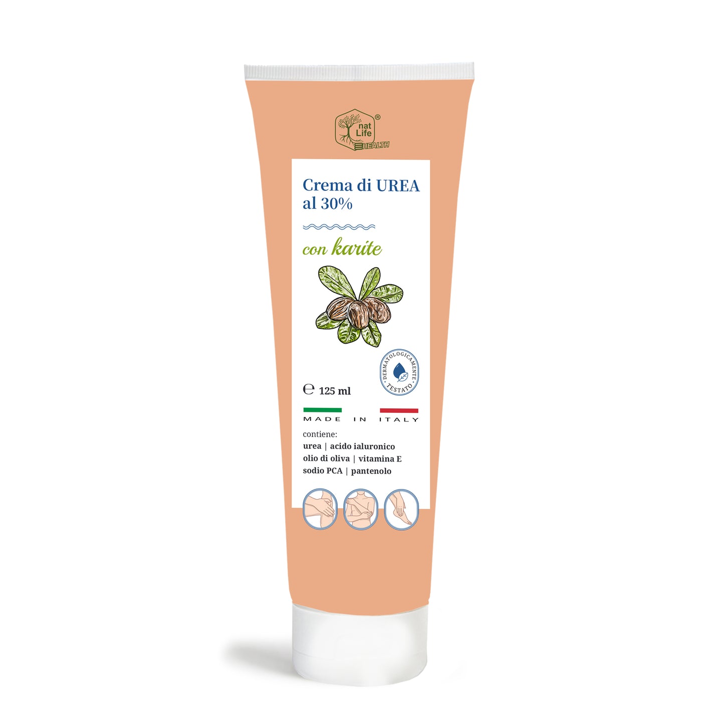CREMA CON UREA 30% 125ML, NAT LIFE