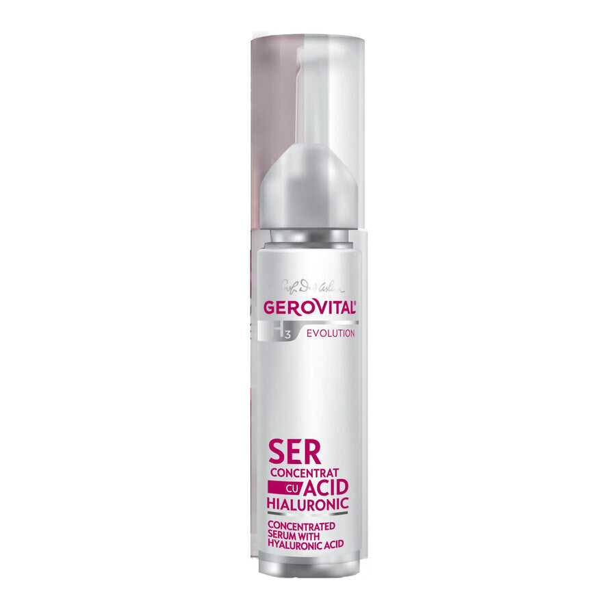 Siero Concentrato con 6% Acido Ialuronico, Gerovital H3 Evolution, 10 ml, Farmec