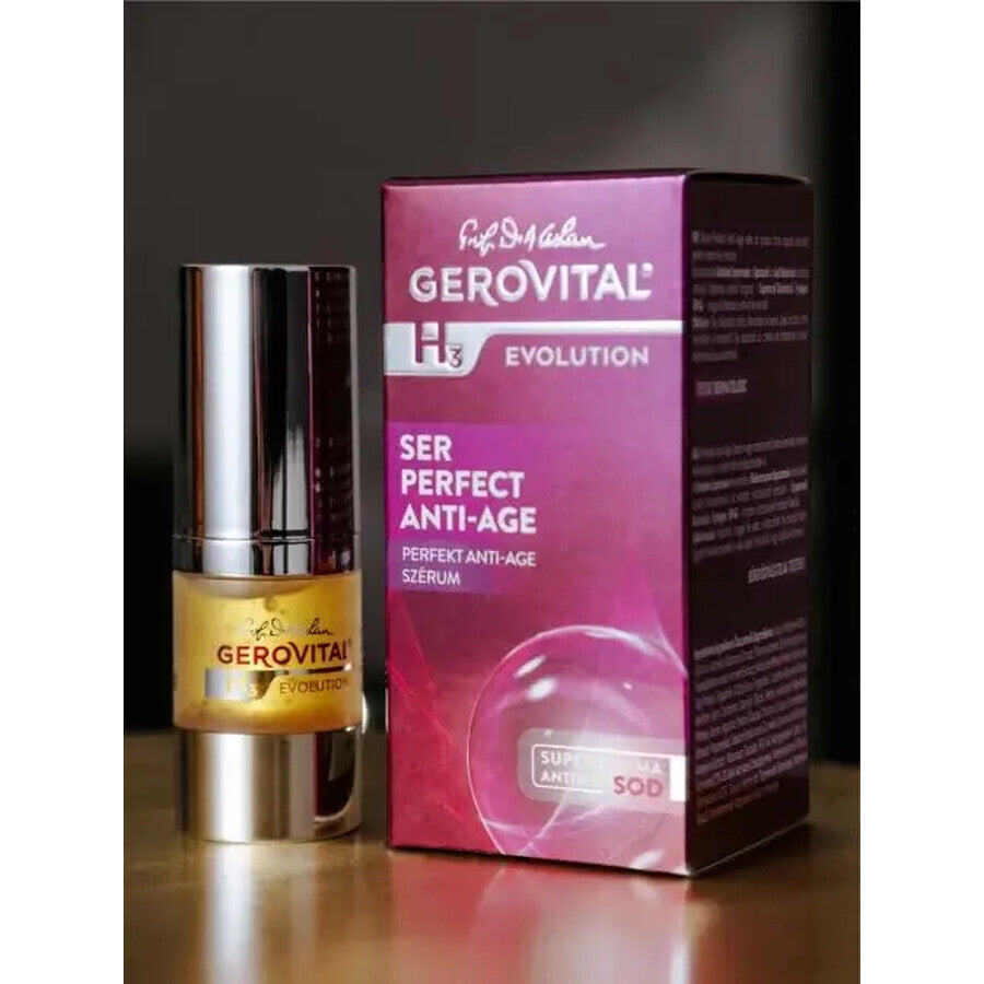 Siero Perfetto Antietà, Gerovital H3 Evolution, 15 ml, Farmec