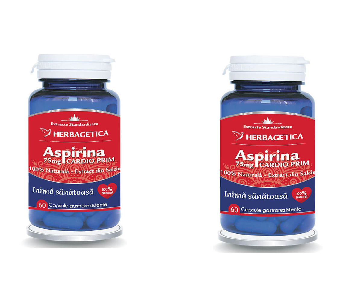 Aspirina naturale Cardio Prim, 60 capsule Herbagetica