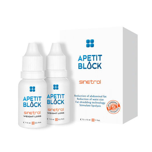 Apetit Block, confezione 2 x 15 ml, Empire Expert Pharma- Coadiuva efficacemente il metabolismo