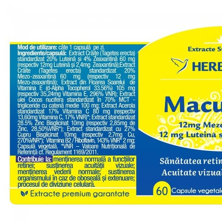 Macuretin x 60cps, Herbagetica
