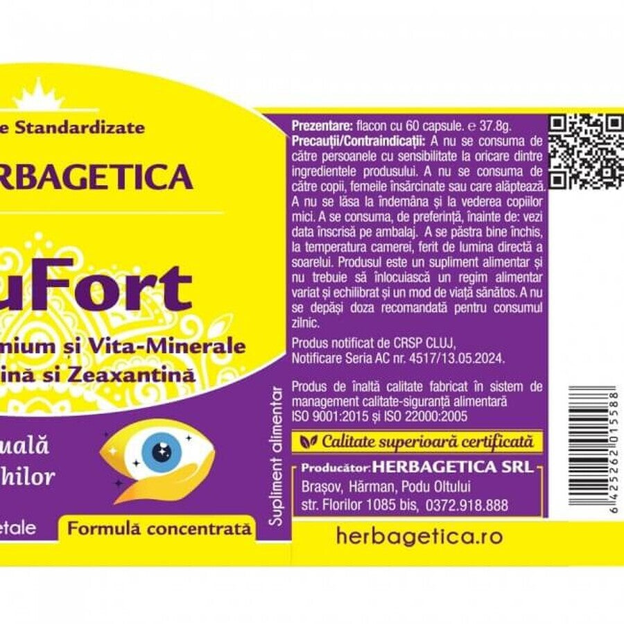 Ocufort Ocu Fort x 60cps, Herbagetica