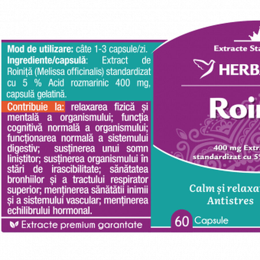 Roinita x 60cp, Herbagetica