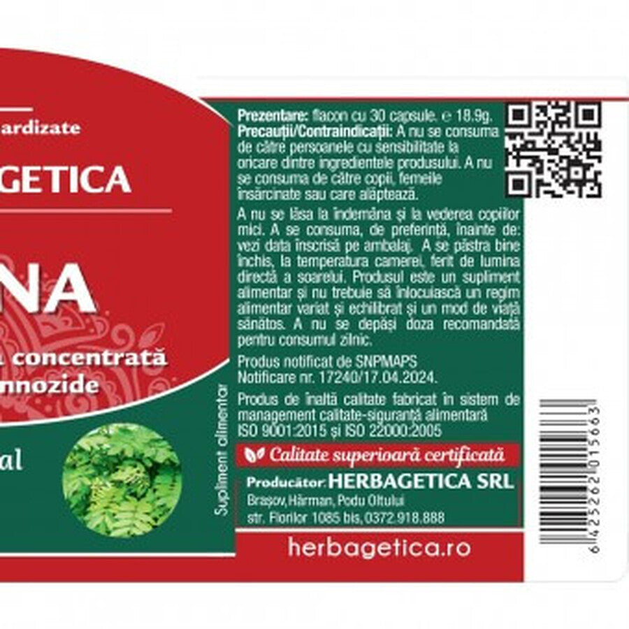 Senna x 60cps, Herbagetica