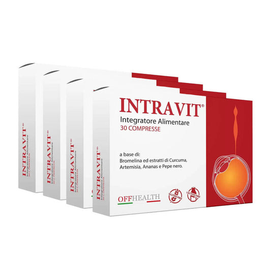 Intravit, 4 x 30 compresse, Dimagrimento, drenaggio, microcircolo