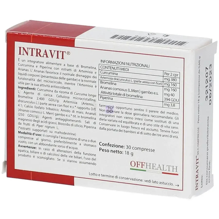 Intravit, 4 x 30 compresse, Dimagrimento, drenaggio, microcircolo