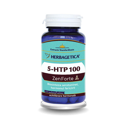 5 HTP 100 Zen Forte, 60 capsule Herbagetica