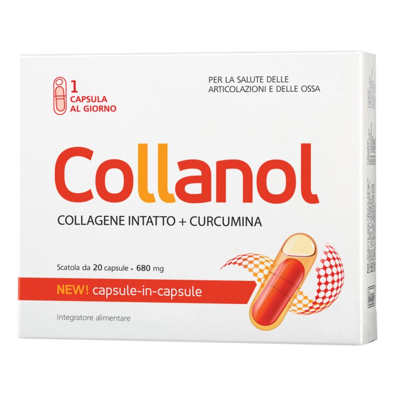 Collanol collagene intatto, confezioni da 20 capsule, Articolazioni e ossa sane, Vitaslim