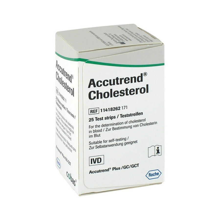 Strice reattive Accutrend Cholesterol, 25 pezzi, Roche