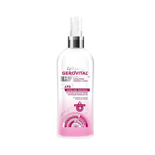 Acqua micellare bifasica Gerovital H3 Evolution Perfect Look, 150 ml, Charmec