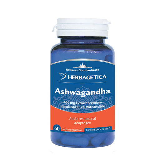 Ashwagandha, 60 capsule Herbagetica