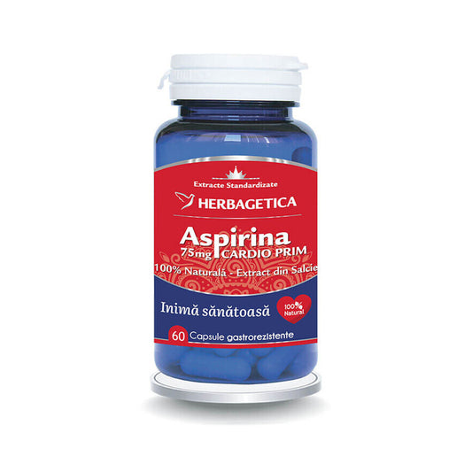 Aspirina naturale Cardio Prim, 60 capsule Herbagetica