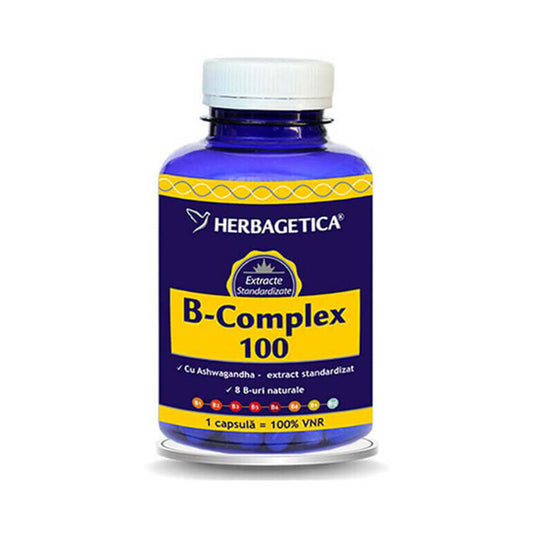 B-Complex 100, 120 capsule Herbagetica