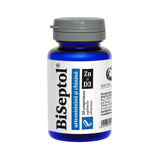 BiSeptol con artemisinina e chinino Zn e D3, 30 compresse, Dacia Plant