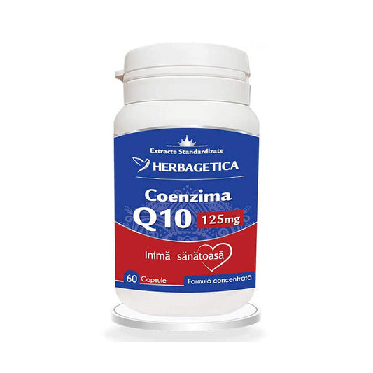 Coenzima Q10, 125 mg, 60 capsule Herbagetica