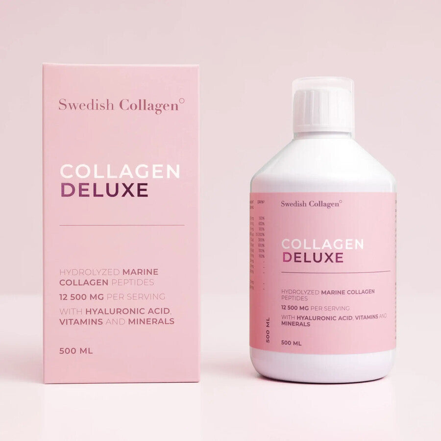 Collagen Deluxe, 500 ml, Swedish Nutra                    collagene marino antietà pelle senza rughe
