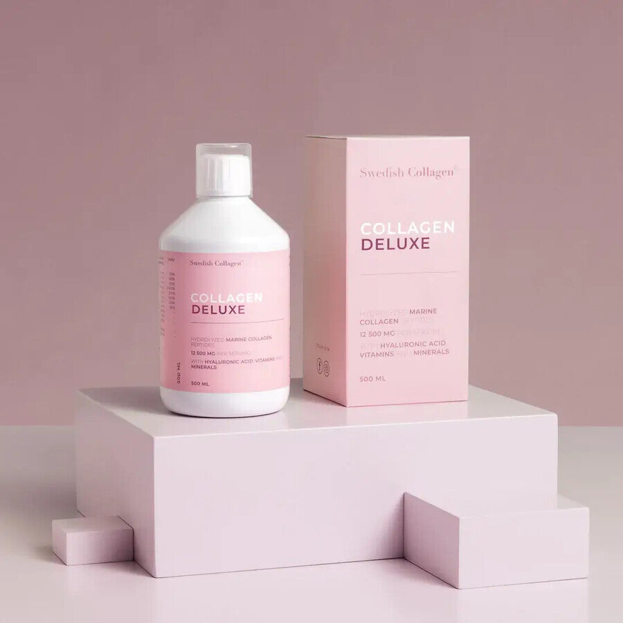 Collagen Deluxe, 500 ml, Swedish Nutra                    collagene marino antietà pelle senza rughe