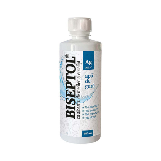 Collutorio BiSeptol con blu di metilene ed eucalipto, 480ml, Dacia Plant