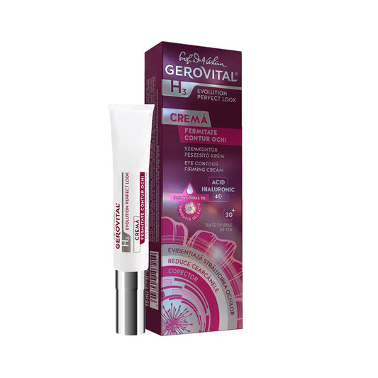Crema Fermezza Contorno Occhi, Gerovital H3 Evolution Perfect Look, 15 ml, Farmec