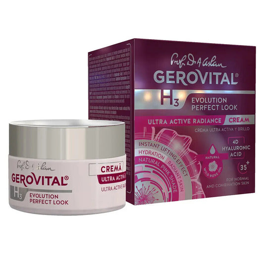 Crema Ultra-Attiva e Luminosità, Gerovital H3 Evolution Perfect Look, 50 ml, Farmec