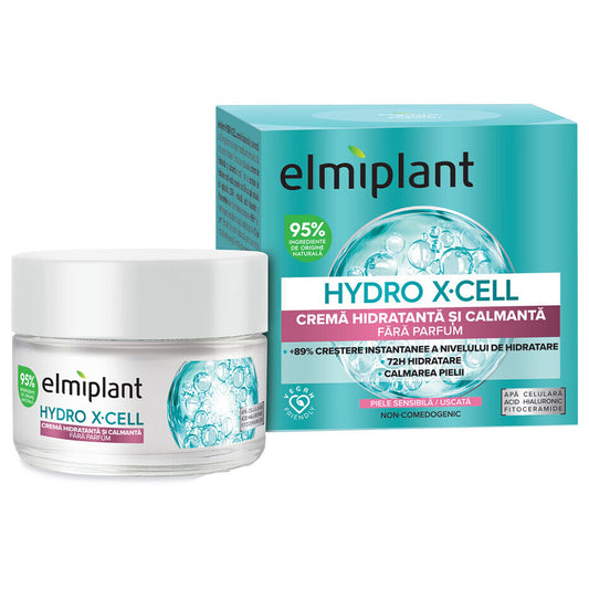Crema idratante e lenitiva Hydro X-Cell, 50 ml, Elmiplant
