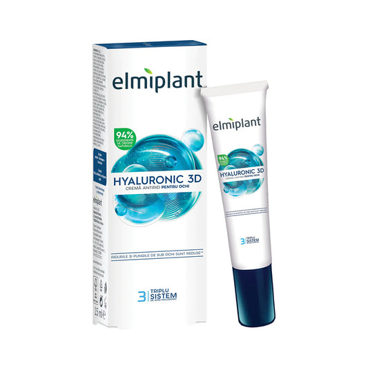 Crema occhi antirughe Hyaluronic 3D, 15 ml, Elmiplant