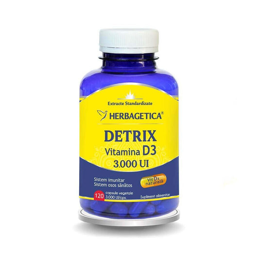 Detrix Forte Vitamina D3 3000 UI, 120 capsule Herbagetica