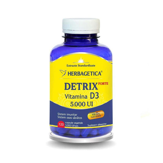 Detrix Forte Vitamina D3 5000 UI, 120 capsule Herbagetica