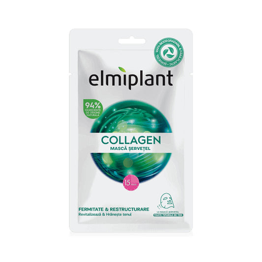 Elmiplant Maschera in tovagliolo con collagene, 1 pz