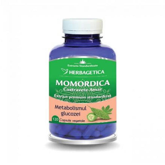 Estratto di cetriolo amaro Momordica, 120 capsule Herbagetica