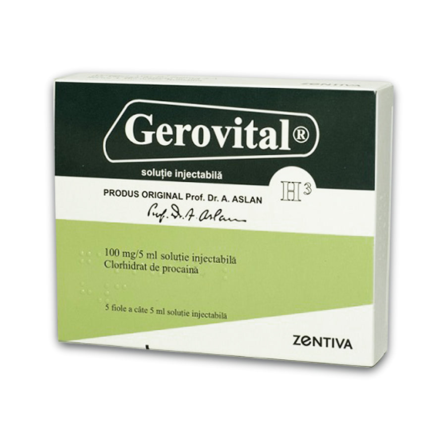 GEROVITAL GH3 5 FIALE INIETTABILI X 100 MG ANA ASLAN, SANOFI