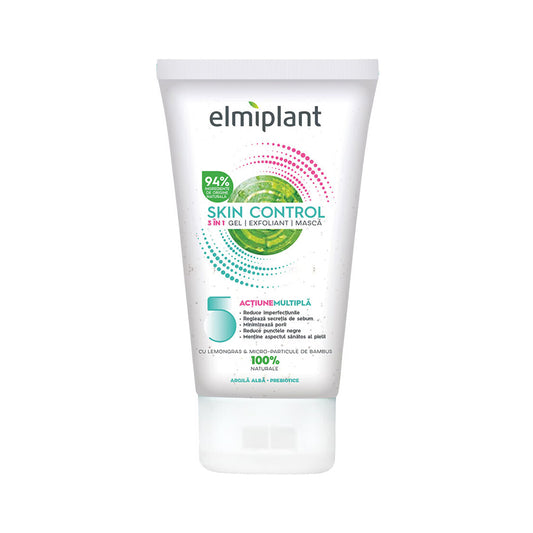 Gel esfoliante maschera Skin Control 3 in 1, 150 ml, Elmiplant