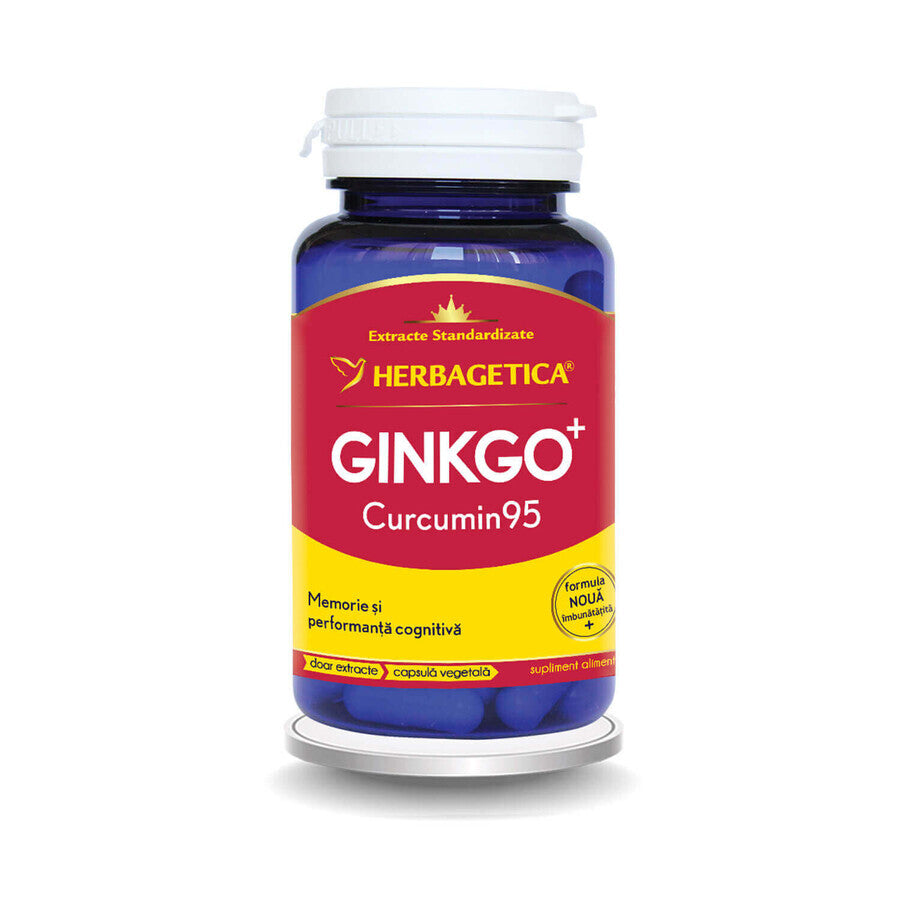 Ginkgo Curcumin95, 60 capsule Herbagetica
