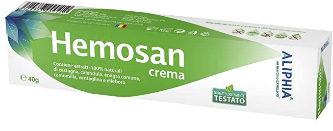 Crema Hemosan 40g, Aliphia per la cura delle emorroidi