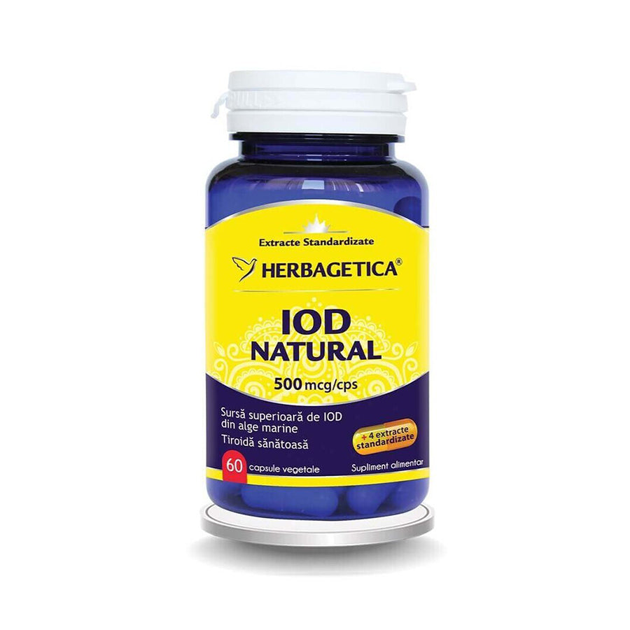Iodio naturale 500mcg, 60 capsule Herbagetica