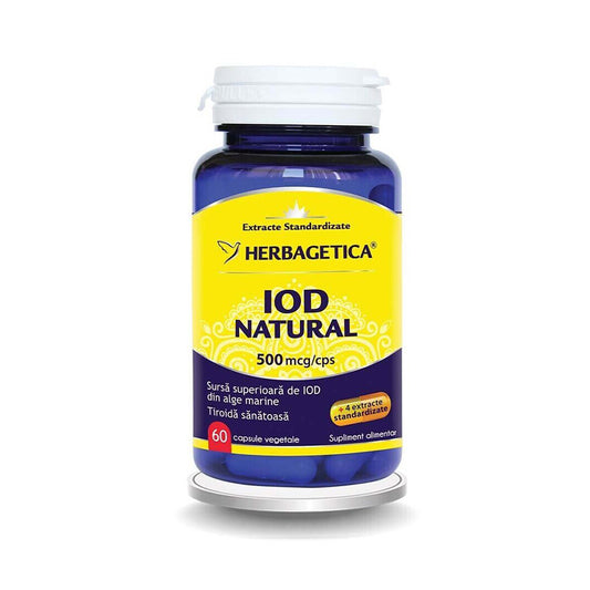 Iodio naturale 500mcg, 60 capsule Herbagetica