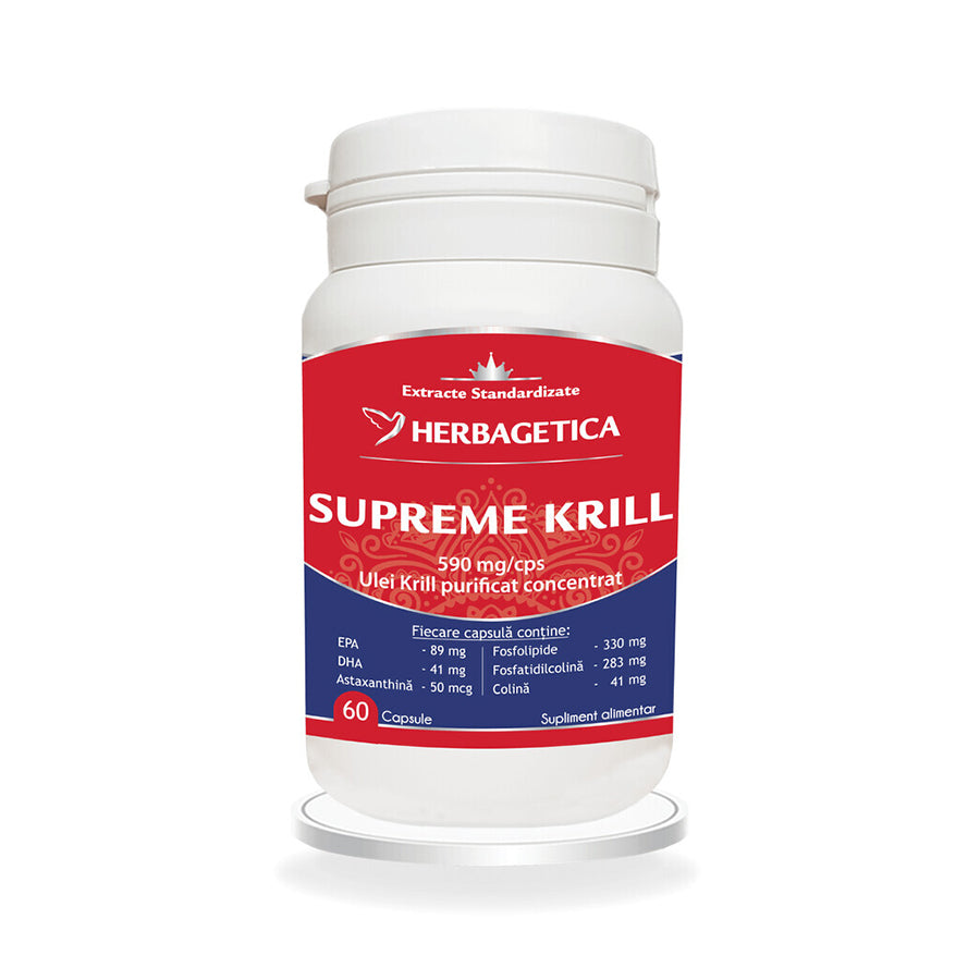 Krill Oil Supreme Omega 3, 60 capsule, Herbagetica