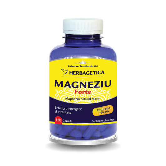 Magneziu Forte, 120 capsule, Herbagetica