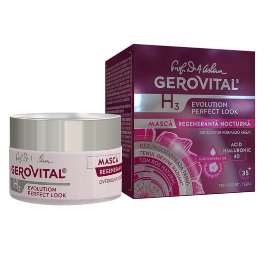 Maschera Rigenerante da Notte, Gerovital H3 Evolution, 50 ml, Farmec