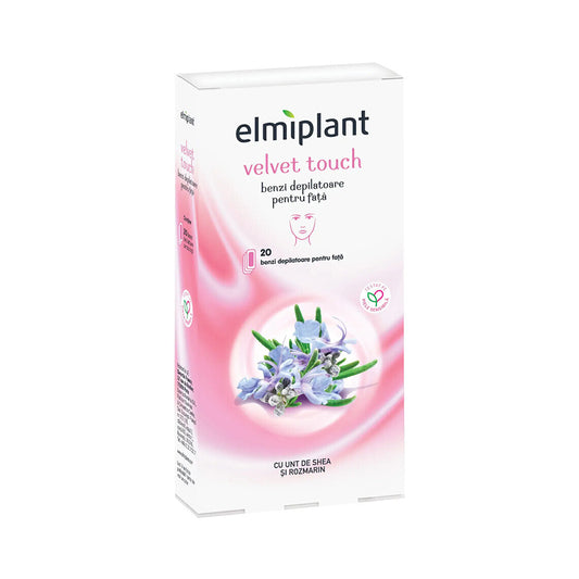 Strisce depilatorie per il viso Velvet Touch, 20 strisce + 2 tovaglioli, Elmiplant