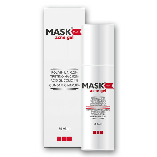 Mask Plus Acne Gel, 30 ml, Solartium - Trattamento efficace e diretto sulla tua pelle